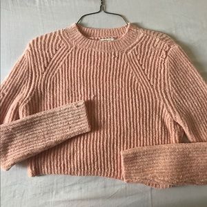 PINK FUZZY SWEATER